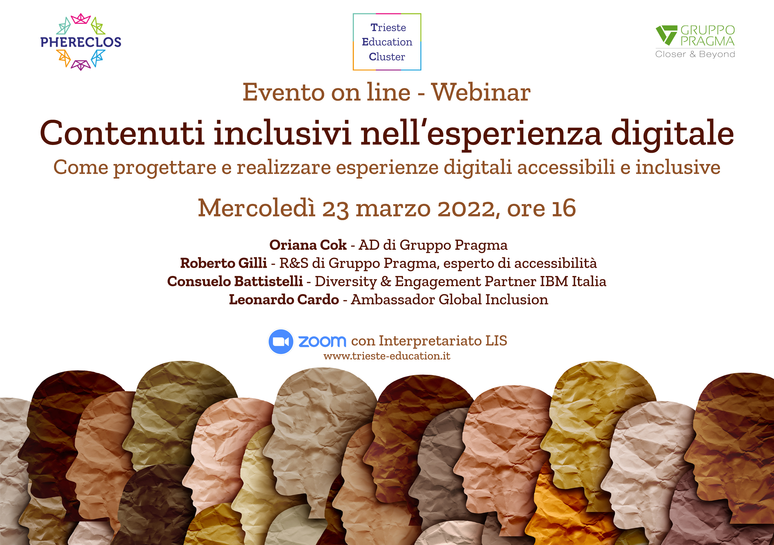 Locandina evento sull'inclusività digitale